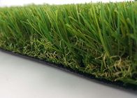 Light Green Commercial Area Decorative Artificial Grass With C Shape 3 / 16'' Fire Resistance