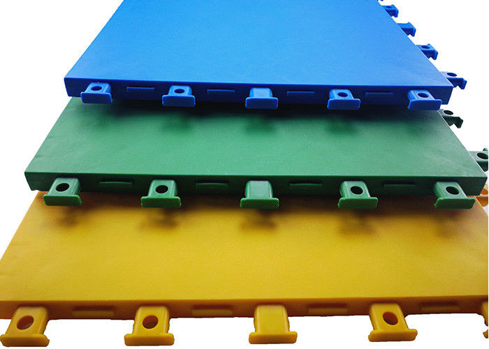 Customized Color Outdoor Court Flooring Slip Friction ≥ 0.45 Excellent Denoise And Grip