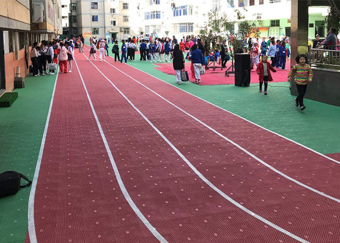 Synthetic Portable Athletic Track Flooring High And Low Temperature Resistance