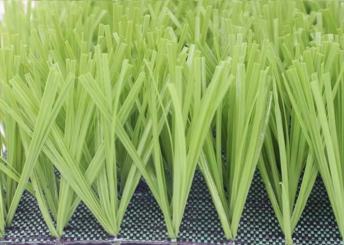 Comfortable Football Field Artificial Grass With PP + NET Backing Light Green